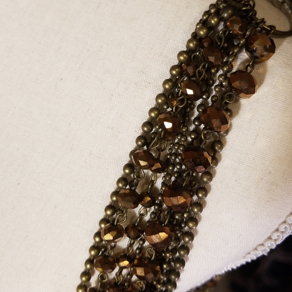 Brown Beaded Necklace - Picture 5 of 7